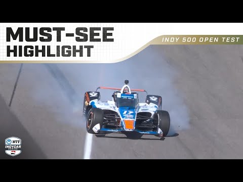 Kyle Larson crashes during Indy 500 Open Test | INDYCAR