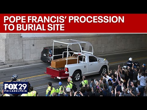 Pope Francis' procession to burial place in St. Mary Major