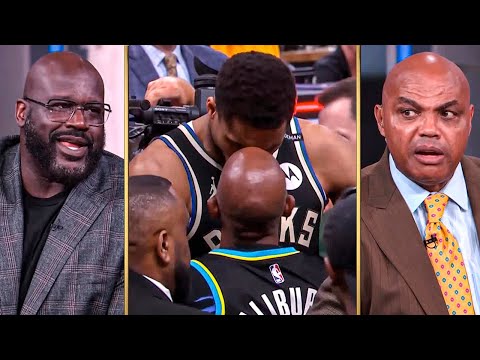 SHAQ & Chuck HEATED Over Giannis’ Altercation with Haliburton’s Dad 😳🗣️
