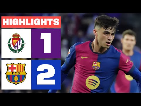 REAL VALLADOLID CF 1 - 2 FC BARCELONA  I RESUMEN LALIGA EA SPORTS