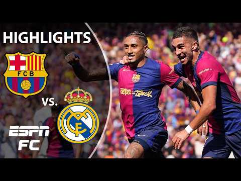 A DRAMATIC EL CLASICO 🔥😤 Barcelona vs. Real Madrid | LALIGA Highlights | ESPN FC