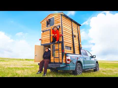 We Built A 3 Story Truck Bed Tiny Home!