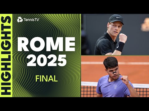 Jannik Sinner vs Carlos Alcaraz For The Title! 🏆 | Rome 2025 Final Highlights
