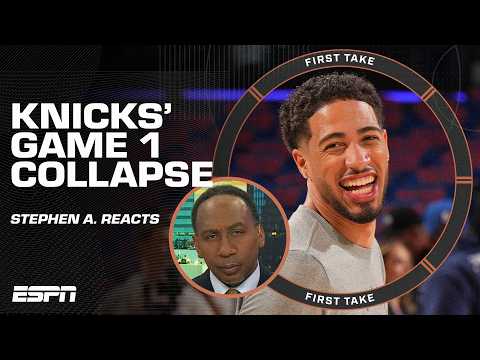Stephen A. reacts to the Knicks' Game 1 loss 😨 COLLECTIVE COLLAPSE OF EPIC PROPORTIONS! | First Take