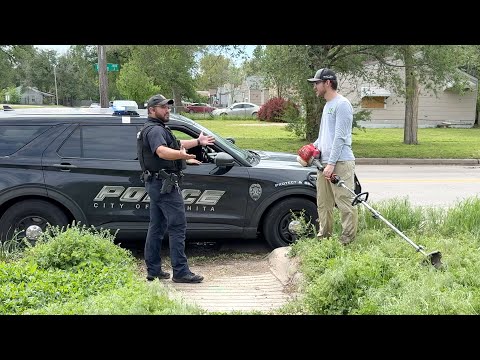 I was not expecting the POLICE to show up MID-JOB