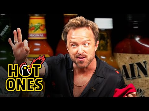 Aaron Paul Gets Broken Bad While Eating Spicy Wings | Hot Ones
