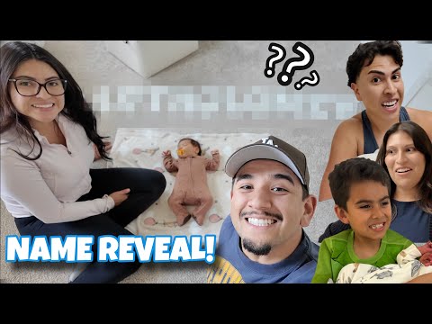 My family MEETS MY BABY! + Name reveal!!!
