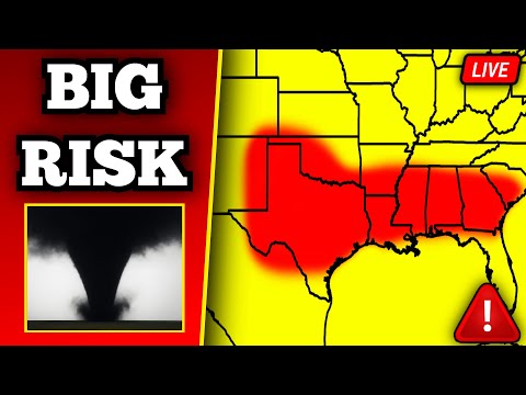 🔴 BREAKING Tornado Warning In Texas - Tornadoes Possible - With Live Storm Chasers