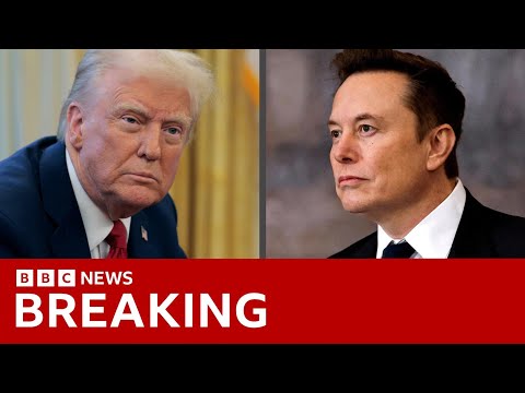 Trump-Musk row explodes as billionaire claims President named in Epstein files | BBC News