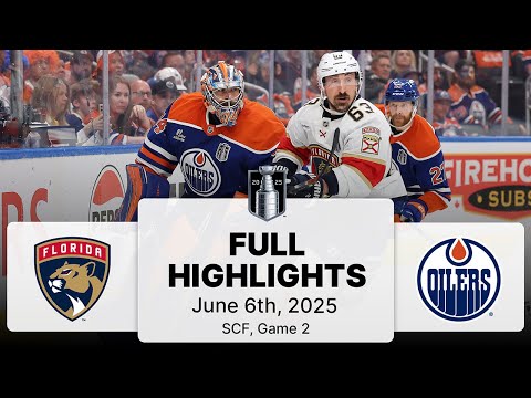 NHL Playoff Highlights | Panthers vs. Oilers | SCF Gm 2 | June 6, 2025