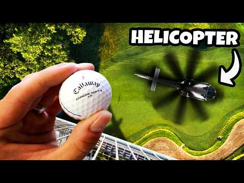 Playing Golf but Helicopter Blades Hit Our Tee Shots