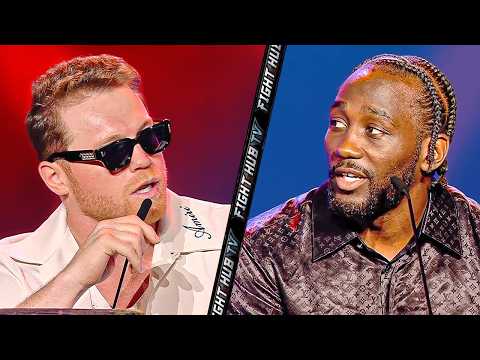 Canelo vs Terence Crawford - FULL Press Conference & Face Off Video