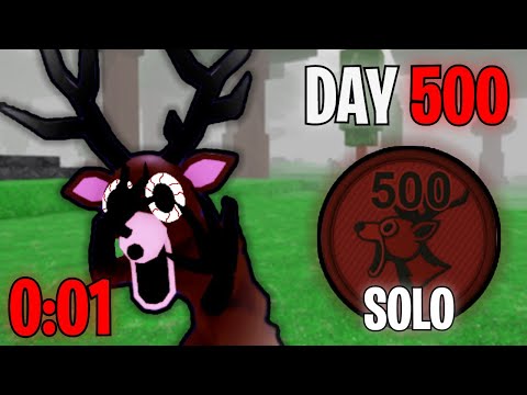 How Fast Can I Survive *500 DAYS* Solo in the Forest?