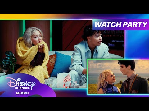 ZOMBIES 4 Cast Watch Party! 🍿💚 Snacks & BTS w/ Meg, Milo, Malachi & Freya | @disneychannelmusic