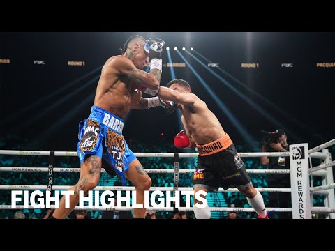 FULL FIGHT HIGHLIGHTS | Manny Pacquiao vs Mario Barrios | Prime Video PPV