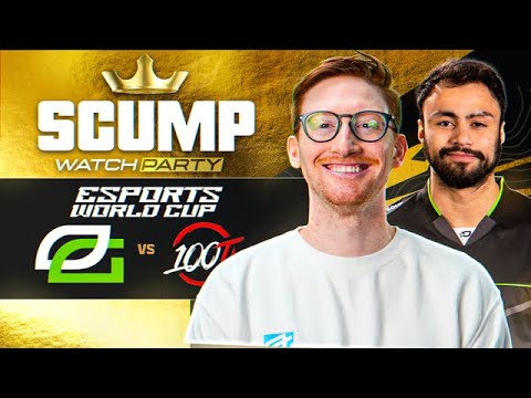 OPTIC GAMING VS 100 THIEVES!! SCUMP WATCH PARTY - ESPORTS WORLD CUP DAY 3