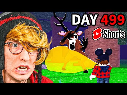 stream ends when i survive 500 nights in the forest (roblox) #shorts