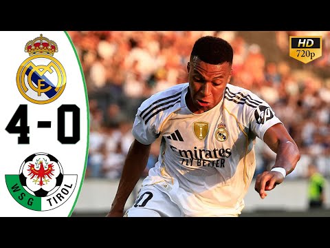 Real Madrid vs WSG Tirol 4-0 All Goals & Highlights 2025