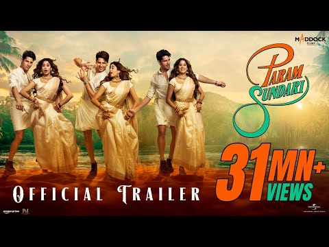 Param Sundari - Official Trailer | Sidharth M | Janhvi K | Dinesh V | Tushar J | In Cinemas 29th Aug