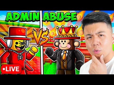 Grow a Garden vs Steal a Brainrot ADMIN ABUSE!