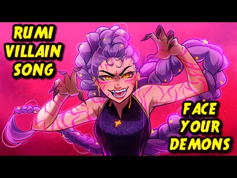 RUMI VILLAIN SONG - Face Your Demons | KPop Demon Hunters Animation |【By MilkyyMelodies】