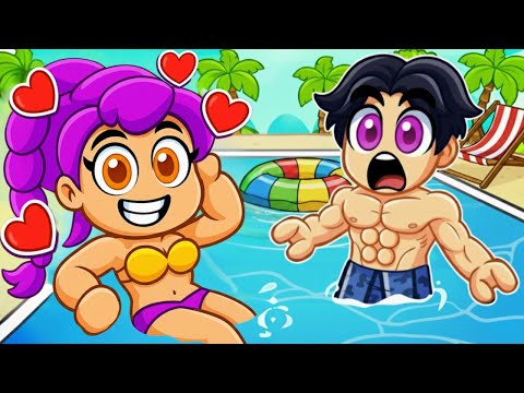 Stuck at GIRLS ONLY POOL PARTY with my CRUSH! (Kpop Demon Hunters)