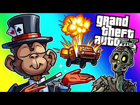 GTA5 Online - Lui the Magician and Zombie Resort! (Funny Moments)