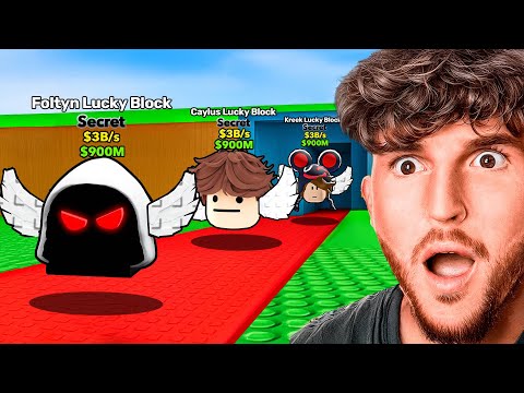 I Opened 100 YouTuber Lucky Blocks!