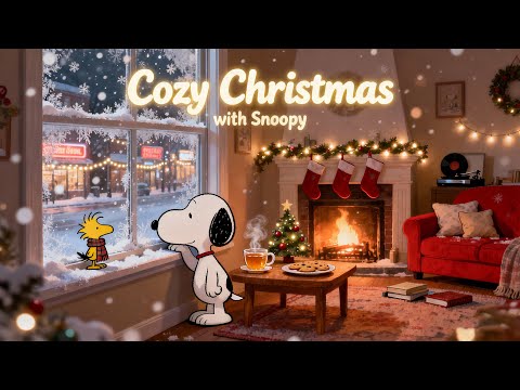 Cozy Christmas with Snoopy 🎅 🎄 🎁 Winter Playlist for Calm Moment